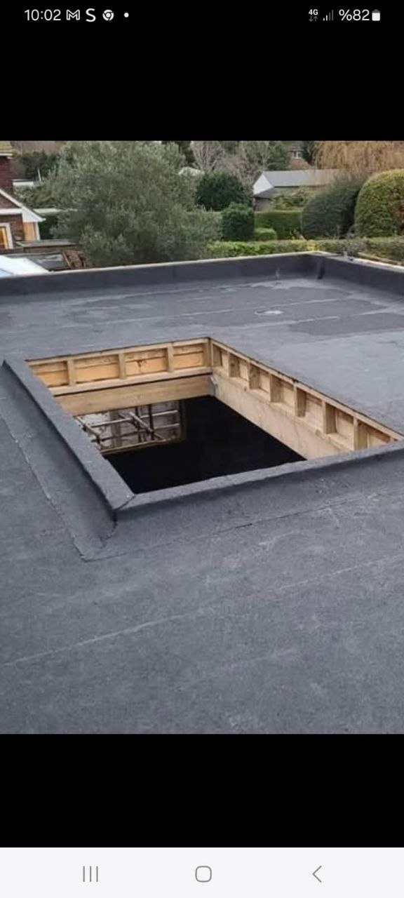 EPDM flat roof with lightwell