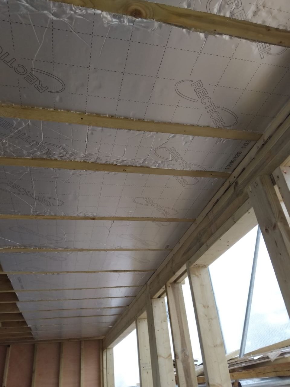 Roof insulation installation